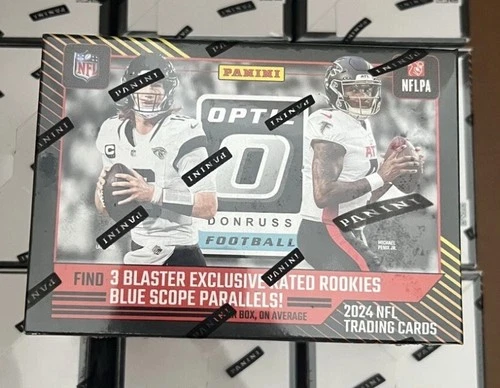 2024 PANINI DONRUSS OPTIC FOOTBALL 6-PACK HOBBY BLASTER BOX BLUE SCOPE PARALLEL