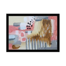 Modern Abstract Art Painting, Just Beachy #2 - AMBER K - 5x7 Inches