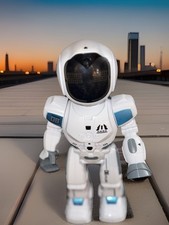 Large Smart Emo Robot Toys for Kids 5-7,Gesture Huge Smart RC Robot - Eye Emo