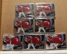J.T. Realmuto Platinum 7 Card Run Baseball Helmet Relic Cards 2022 Topps Please