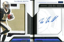 2018 Tre'Quan Smith RPA- Panini Playbook Booklet #234 Platinum /49 NO Saints