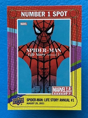 2021-22 Upper Deck Marvel Annual Number 1 Spot Spider-Man Life Story #N1S-18