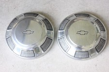 Pair Original 1968-72 Chevrolet Impala Dog Dish Poverty Hubcaps Factory Gm 10.5 Pair Original 1968-72 Chevrolet Impala Dog Dish Poverty Hubcaps Factory Gm 10.5