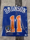 Jalen Brunson Back Signed New York Knicks Home Jersey #11