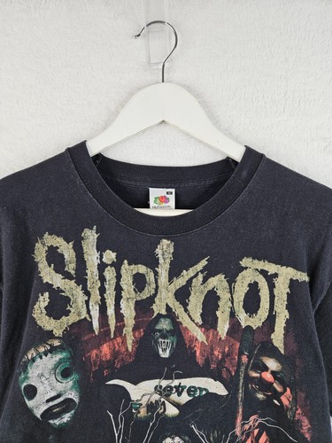 Slipknot Black Come Play Dying Band T shirt Crew Neck Tee Top Size Medium M - Picture 4 of 10