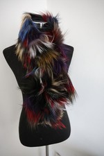 100 Real fox fur scarf /colorful fur neck wrap/women cape 100 15cm collar