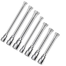 360 Degree Rotating Kitchen Faucet Extender Stainless Steel Bendable Nozzle