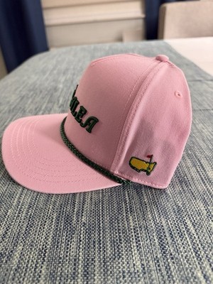 Masters Azalea Pink Golf Cap with Green Rope and Logo  display picture 2