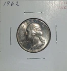 1962 Washington Quarter BU Light Toning