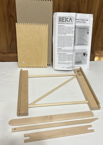 NEW BEKA Beginners Weaving Loom & Tools & Instruction Etc