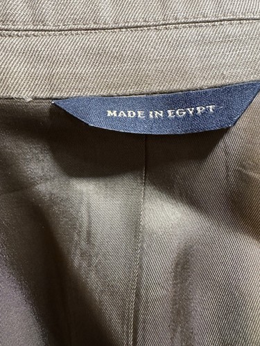 Banana Republic Sport Coat 46L Men Gray Linen Cotton Blend Blazer Jacket - Picture 10 of 10