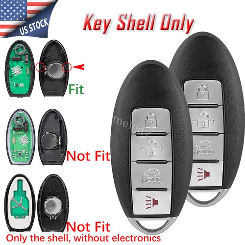 2 4B Key Fob Case for Nissan Altima Maxima Murano 2014 2013 2012 2011 2010 2009 - Bild 1 von 10