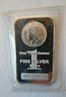 1 oz. Highland Mint Silver Bar - Morgan Dollar Design .999+