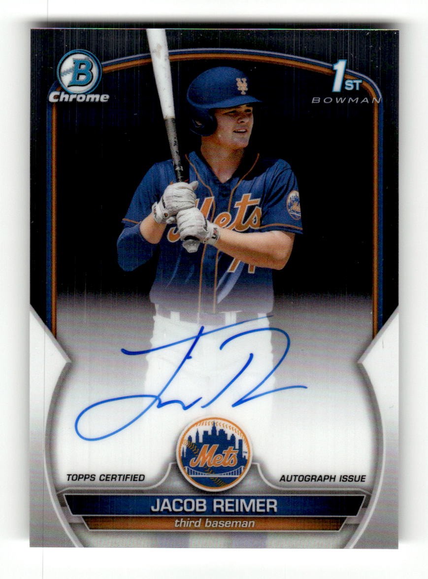 2023 Bowman Chrome Jacob Reimer Prospect Autographs #CPA-JRR AU
