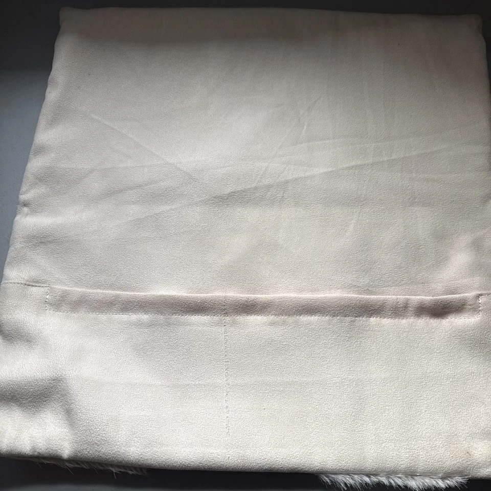 Cowhide Leather Hair-On Patchwork Cushion Pillow Cover 20x20” Silver - Image 4 of 4