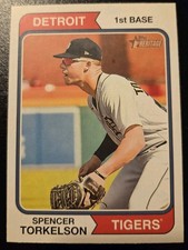 2023 Topps Heritage Baseball Spencer Torkelson #215 Detroit Tigers