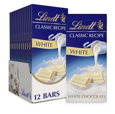 Lindt CLASSIC RECIPE White Chocolate Bar, Whi...