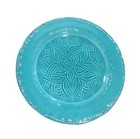 ISLAND LIVING  8 Dinner Plates Plates  Turquoise  Medallion  Melamine
