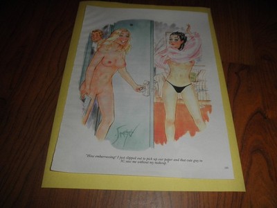 DOUG SNEYD Collectible-Sexy Adult  CARTOON ''Sans Make-up''-   PRINT/PINUP 2013