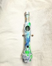 Handmade PVC Native American Flute w/ Stretch Hose  Whale Sound Echo Spring