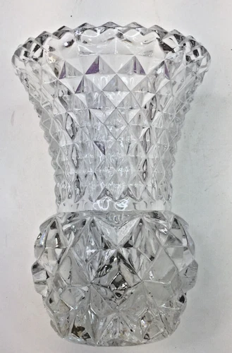 Marquis by Waterford Lead Crystal Bud Vase 6" Tall - Elegant Diamond Cut Design