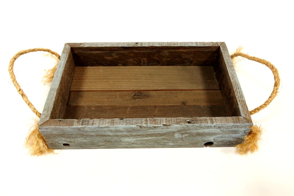 Redwood Basket Flower Box Planters Crate Decorative Home & Garden Decor - Image 4 of 4