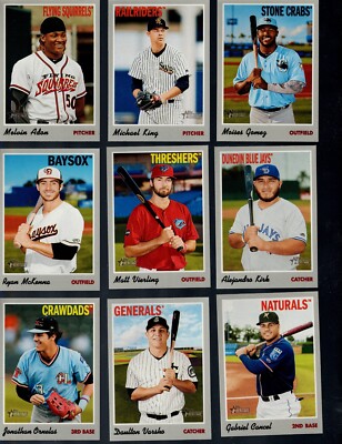 2019 TOPPS HERITAGE MINOR LEAGUE BASEBALL 1-250 BUY MORE GET MORE!