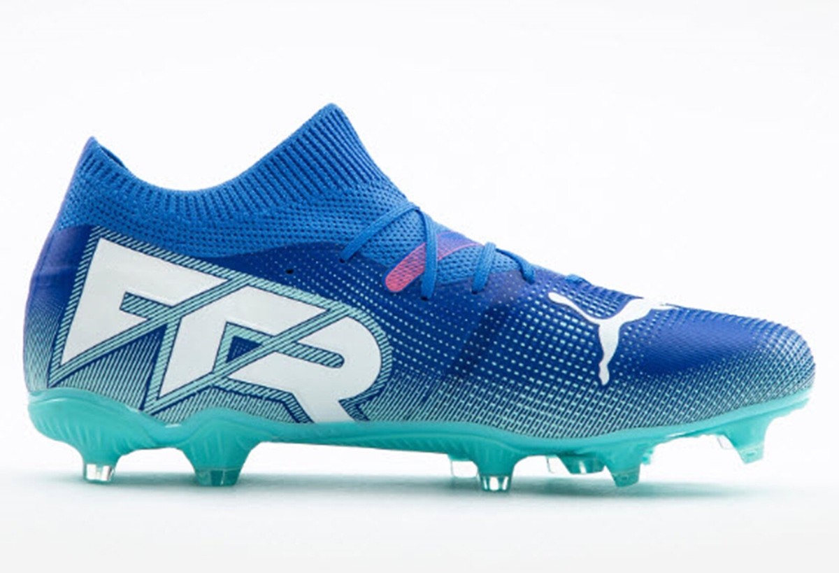 PUMA Men Future 7 Match FG/AG Cleats Blue Soccer Football Boot