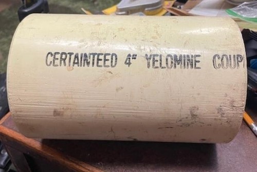 Certainteed 4" Yellowmine - Ring Design PVC Kupplung - Teile-Nr: 70504 (NOS) - Bild 18 von 18