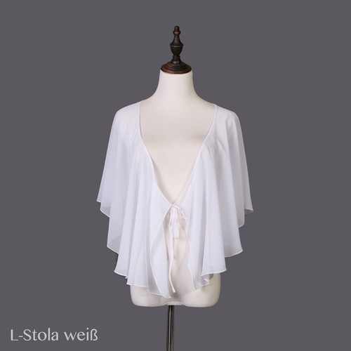 L-Stola Wickelrock Schale Tuch Balletrock Oberteil Chiffon Lafairy SALE de - Bild 70 von 84