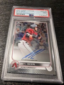 2022 Topps Chrome Autograph Rookie PSA MINT 9 Seth Beer Arizona Diamondbacks