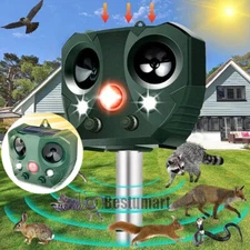 7000FT Ahuyentador De Perros Repelente Para Gato Aves Espanta Animales El Jardín