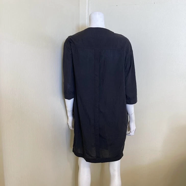 Acne Studios Camicia Abito Donna 38 6 Nero Abbottonato