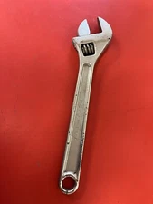 Vintage Utica 91-12 Adjustable Wrench - Alloy Steel 12" Crescent Wrench USA Made