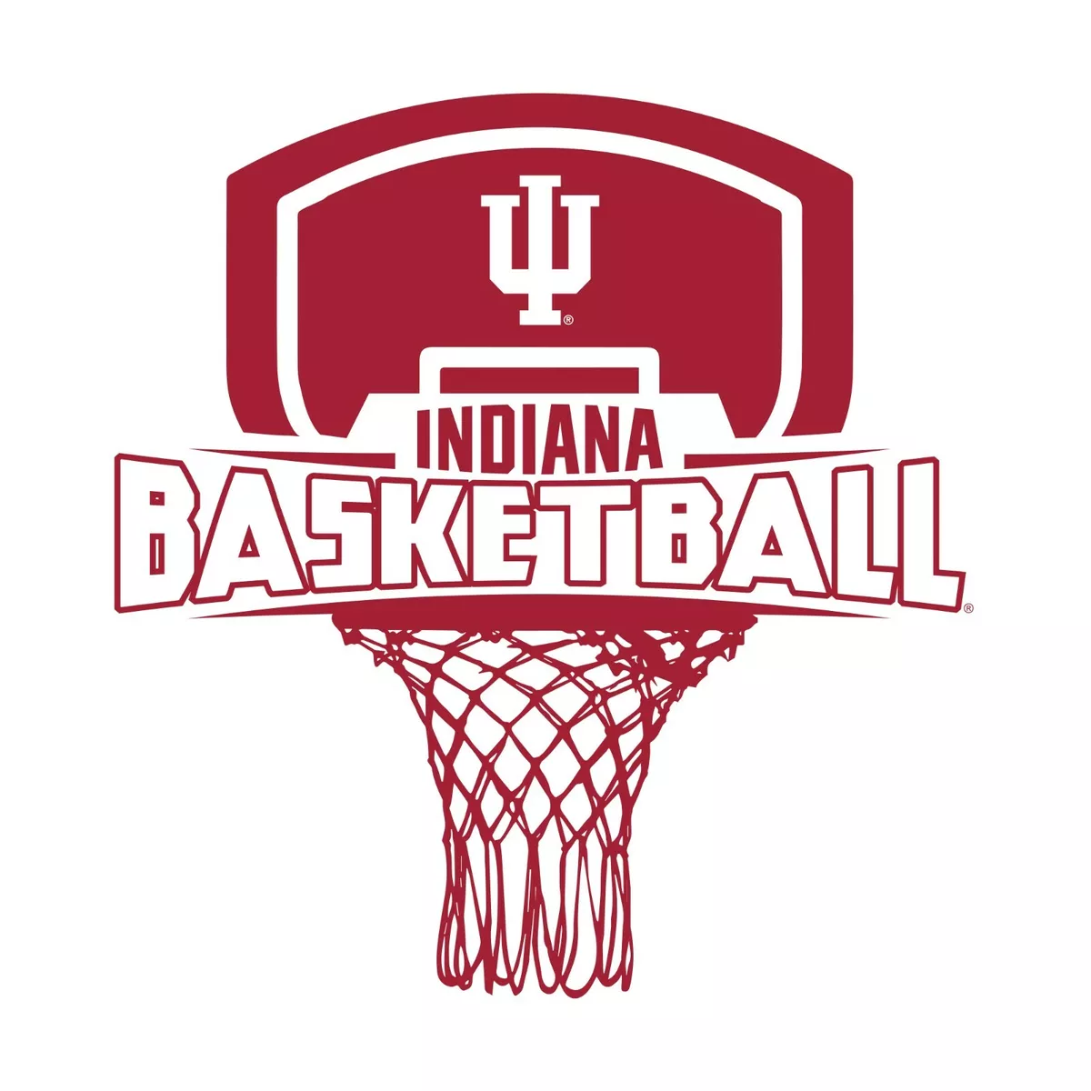 Indiana Hoosiers Basketball Board T Shirt White eBay