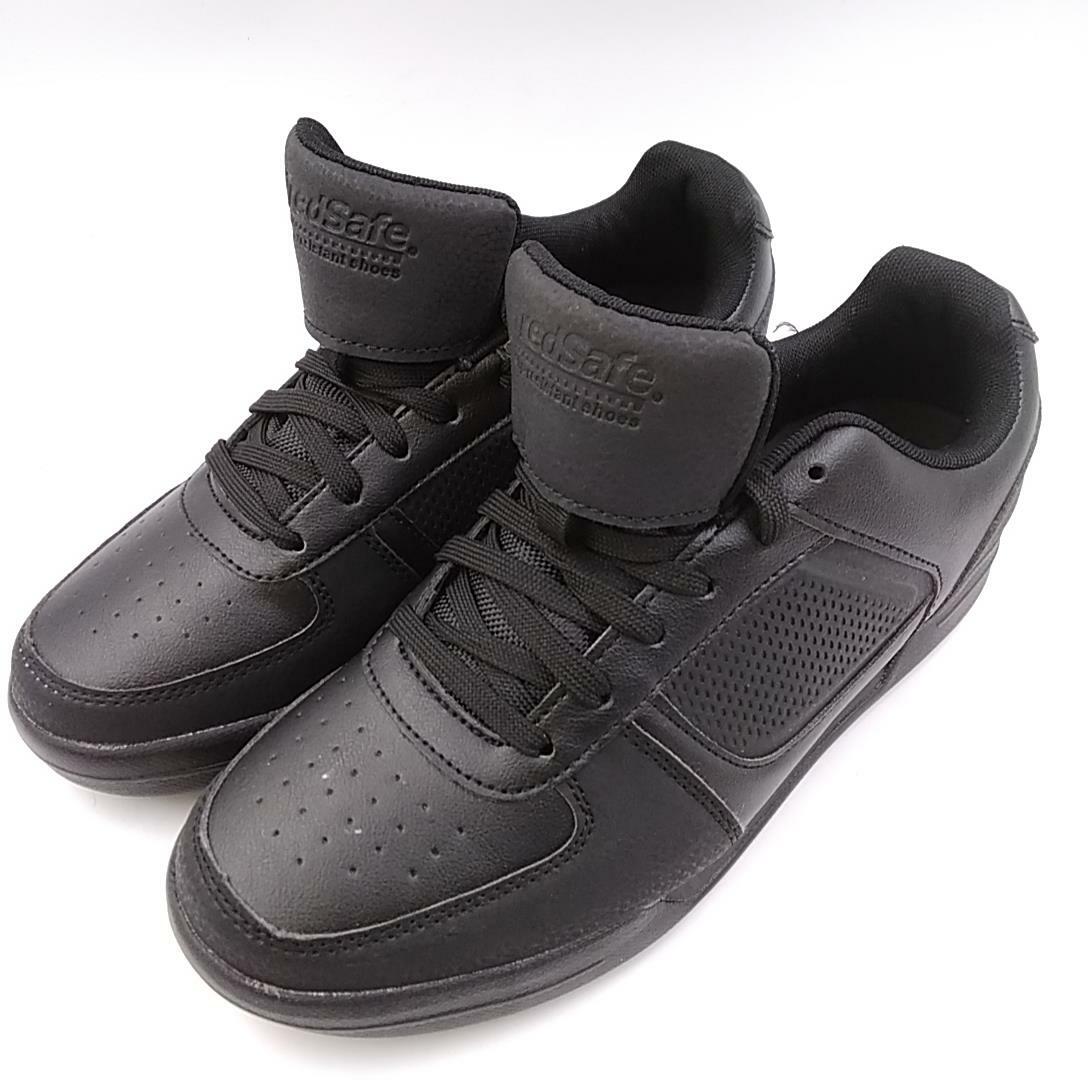 High Top Tredsafe Tennis Shoes Tredsafe Unisex Kids Black Leather