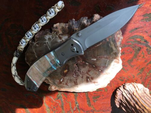 Collectable knife abalone shell handle - Picture 3 of 7