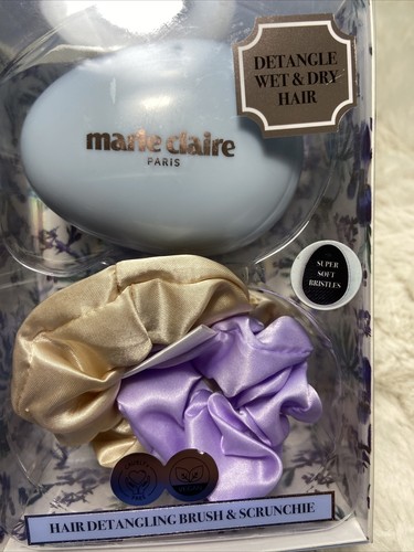 Marie Claire  Detangle Wet And Dry Hair Hair Detangling Brush And Scunchie - Picture 4 of 4