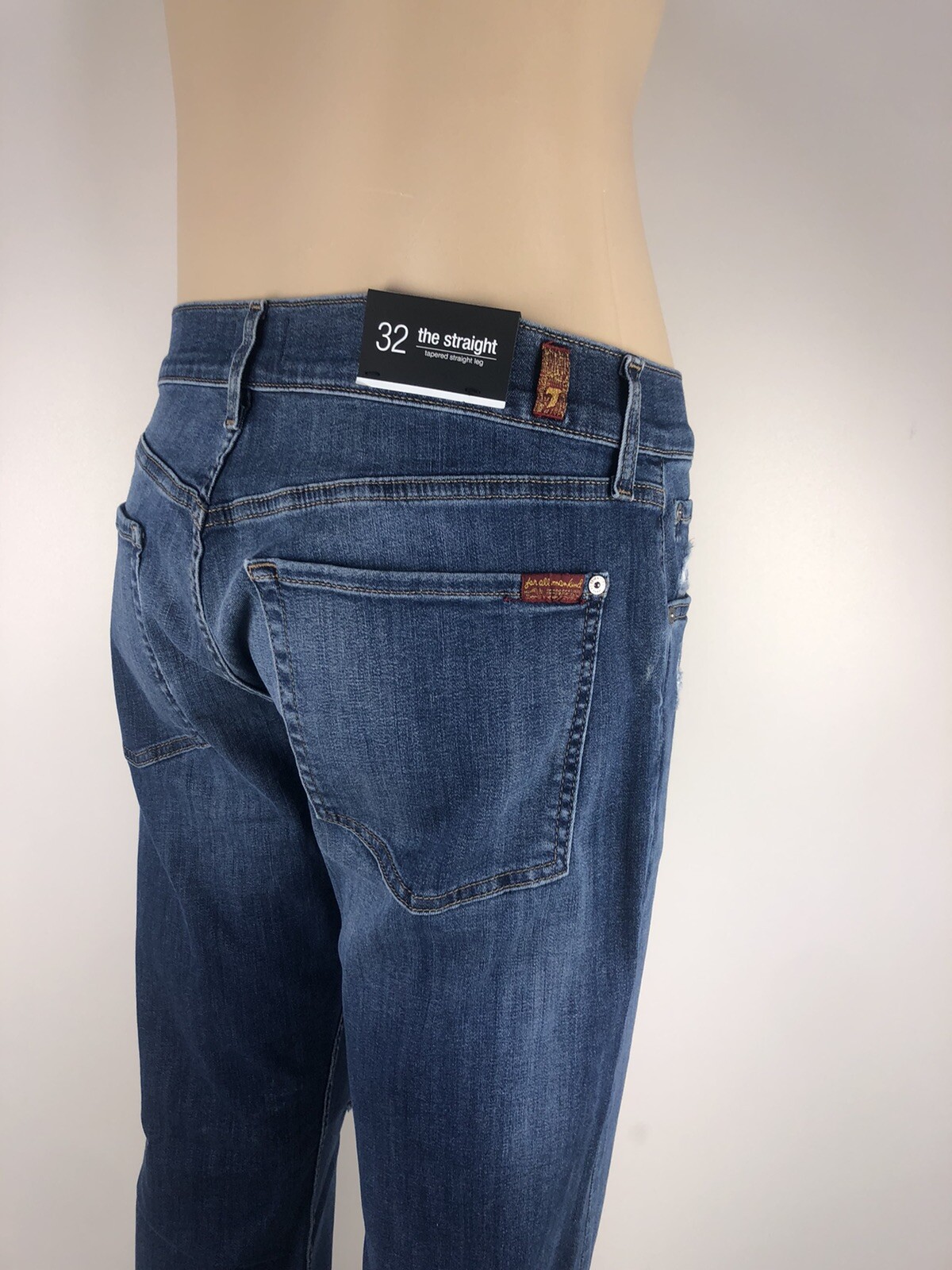 NWT Seven 7 For All Mankind Men’s, 32 X 33, THE STRAIGHT, DISTRESSED, $228, MDR image 4