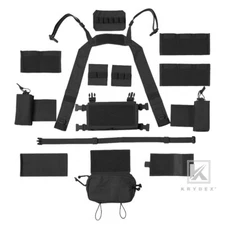 KRYDEX Micro Fight Chassis Chest Rig Modular Accessory Set Pouch Combo Black lot