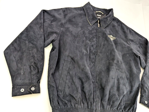 PING COLLECTION Full Zip Golf Jacket, Men L, Black Bomber Lightweight w Patch - Picture 4 of 16