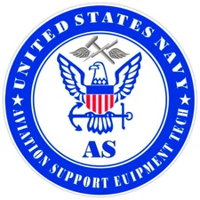 U.S. Navy Aviation Support Equipment Tech Bumper Sticker Military Vinyl Decal 5"