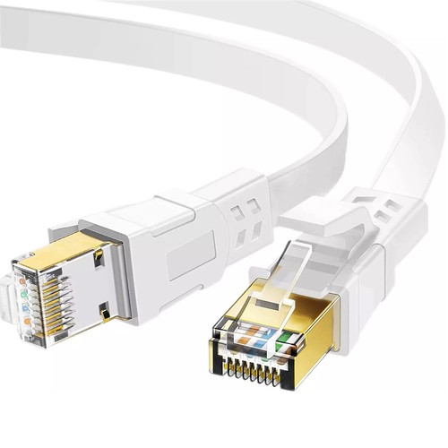 FLAT CAT8 Shielded 2000MHz 40Gbps Ethernet LAN Ultra HighSpeed Cable RJ45 Lot - Picture 15 of 18
