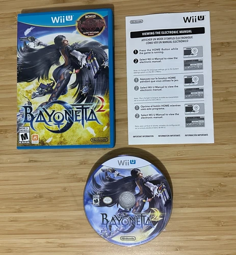 Bayonetta 2 Nintendo Wii U Game *TESTED* (Complete) Variant Artwork!