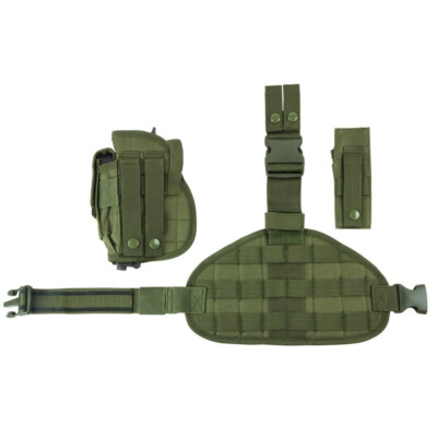This item is a Green Color Drop Leg Tactical Holster. 