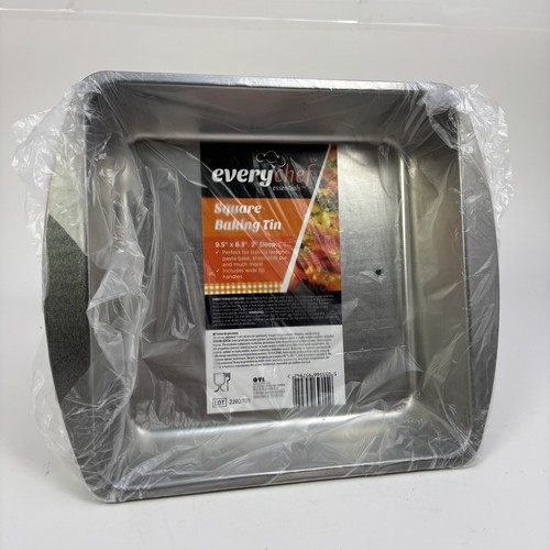 18x Square Cake Tin Baking Set 9.5" x 8.3" - 2" Deep Non-Stick Wholesale Joblot - Picture 3 of 6