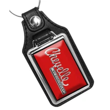 Compatible with 1970 Chevelle Exterior Colors Design Faux Leather Key Ring Gift