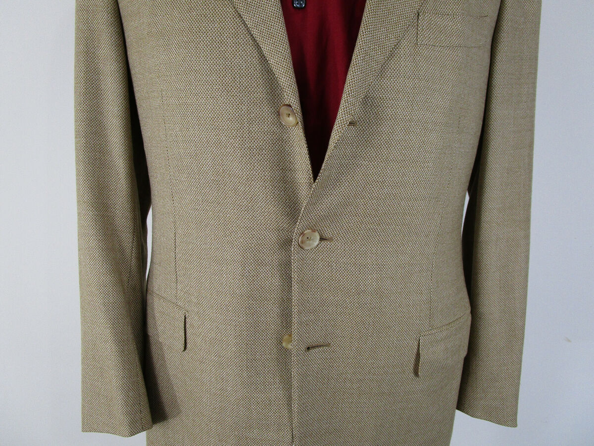 Ermenegildo Zegna 15 MILMIL 15 Tan Beige Wool Slim Fit Sport Ermenegildo Zegna 15 MILMIL 15 Tan Beige Wool Slim Fit Sport