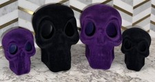 Halloween Hyde And Eek Big Mini Skull Decor Purple Black Spooky Scary NEW