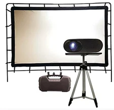 Total HomeFX 1500 Home Theater Bundle: Projector, TriPod, Speaker & 96" Screen